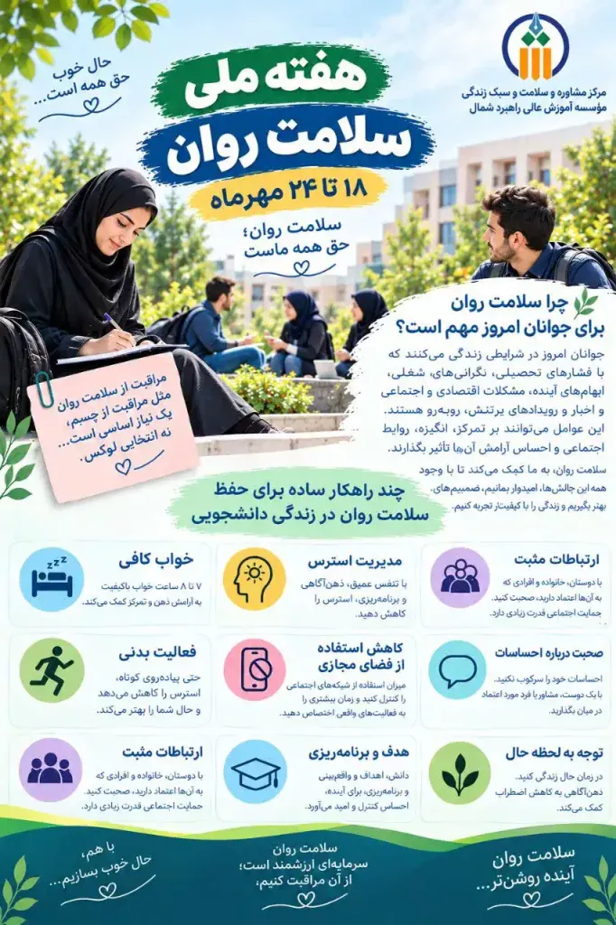 هفته ملی سلامت روان 18 تا 24 مهر